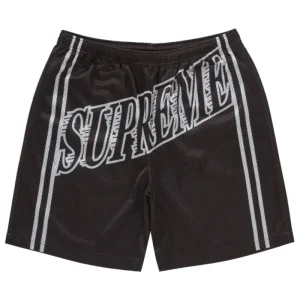 Black Supreme Logo Shorts